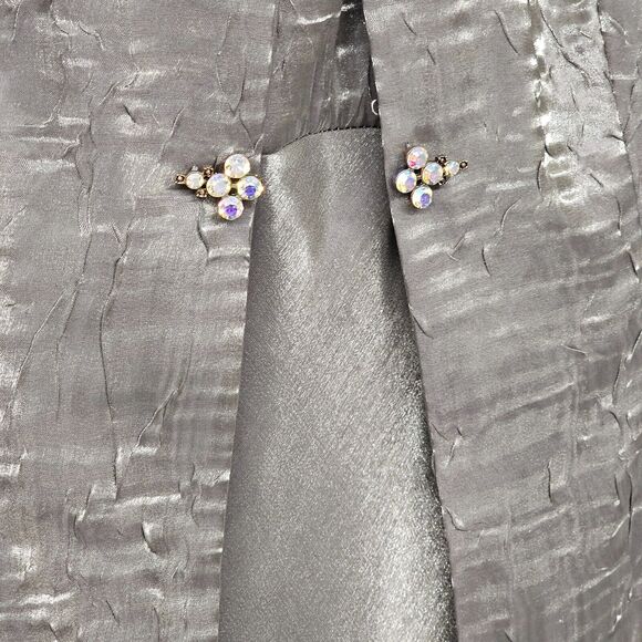 Davids Bridal Women 2 piece Event Dress Size 10 Gala MOB Formal Metallic  Mature - Picture 3 of 13